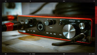 Recording interface close up