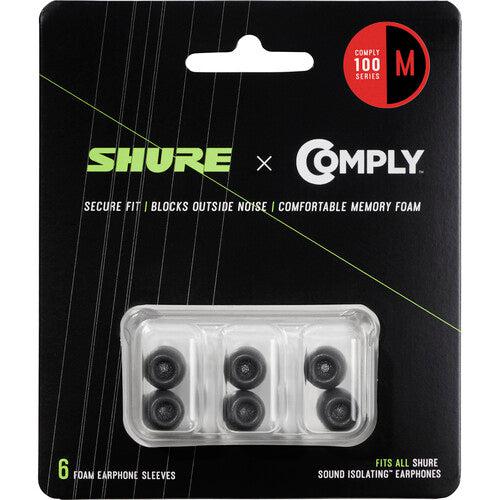 Shure Comply 100 Series Black Foam Sleeves | Medium