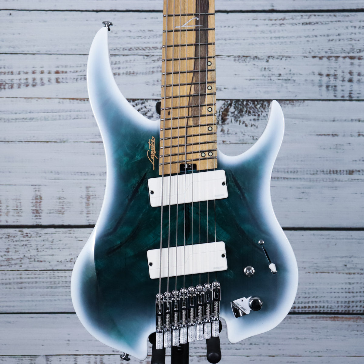 Legator Ghost G8FOD 8 String Multiscale Electric Guitar | Arctic Blue