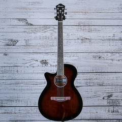 Ibanez AEG7L Left hand Acoustic Guitar | Dark Violin Sunburst High Gloss