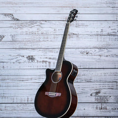 Ibanez AEG7L Left hand Acoustic Guitar | Dark Violin Sunburst High Gloss