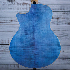 Ibanez AE390 Acoustic Guitar | Natural High Gloss Top w/Aqua Blue Back and Sides