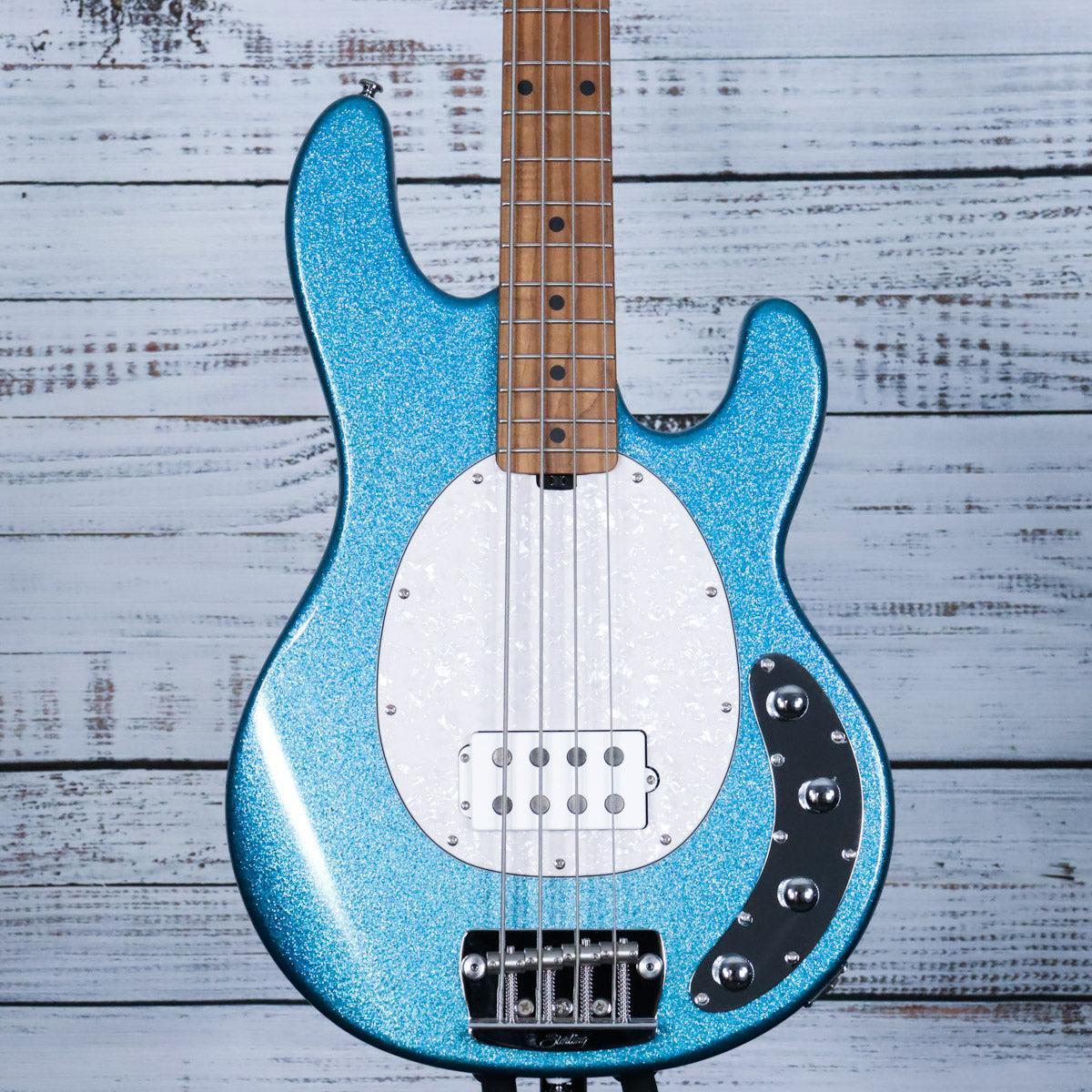 ynsb※ Sterling Stingray Ray34 Bass Guitar | Blue Sparkle | Shop