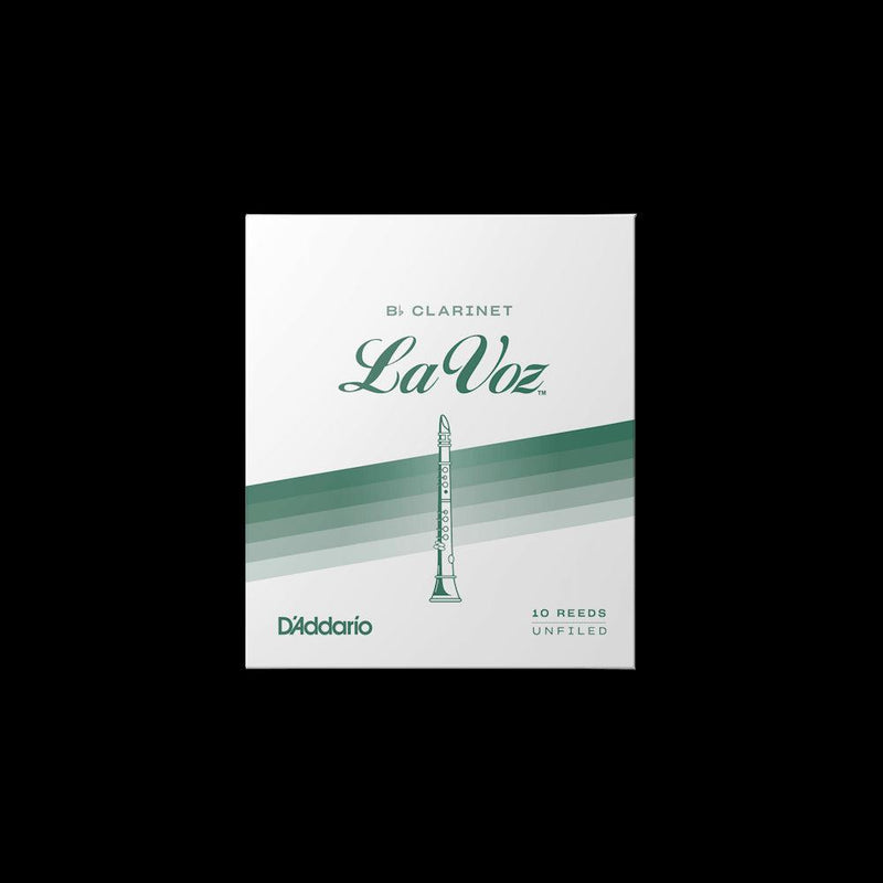 D'Addario La Voz Bb Clarinet Reeds | Medium | 10 Pack