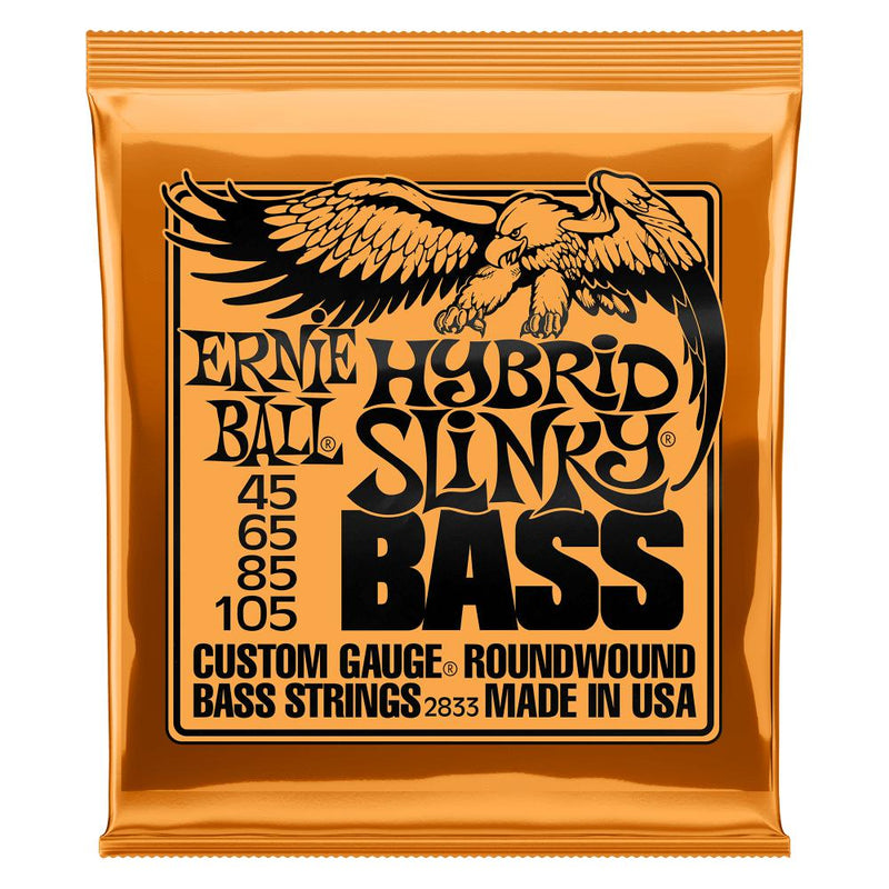 Ernie Ball Hybrid Slinky Electric Bass Strings | 45-105 Gauge