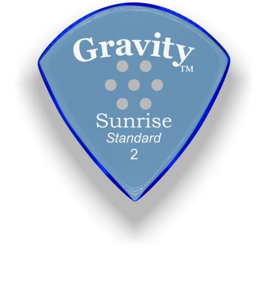 Gravity Sunrise Standard Guitar Pick | Multi-Hole Grip | 2.0mm