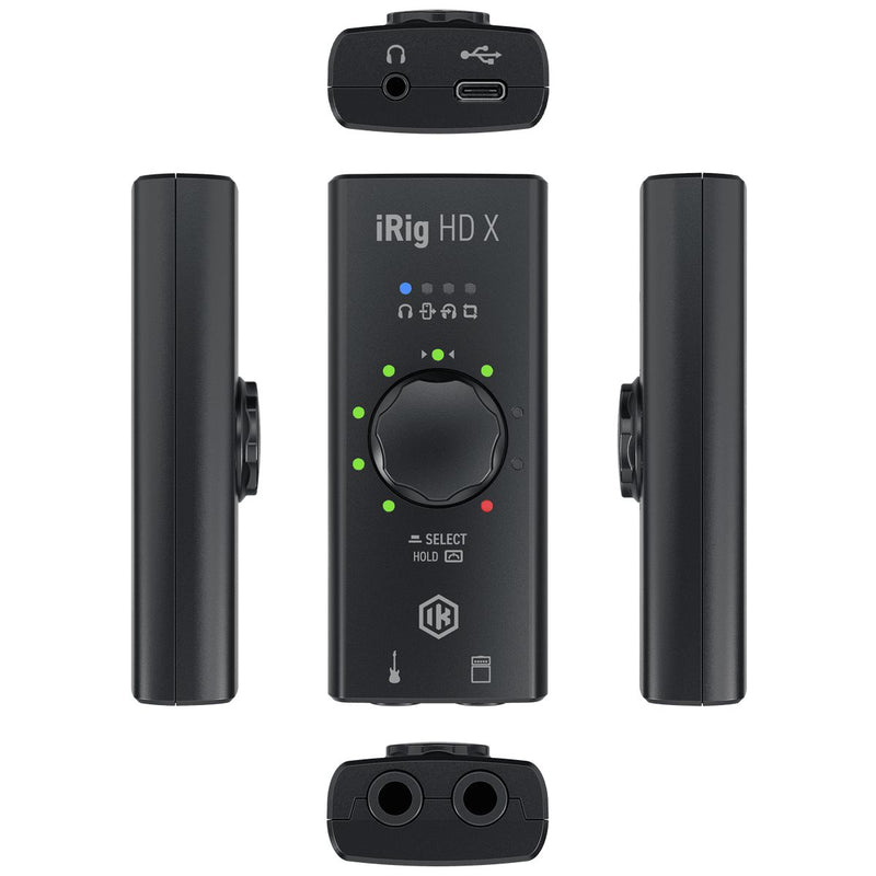 IK Multimedia iRig HD X next-level guitar interface for iOS and Mac/PC