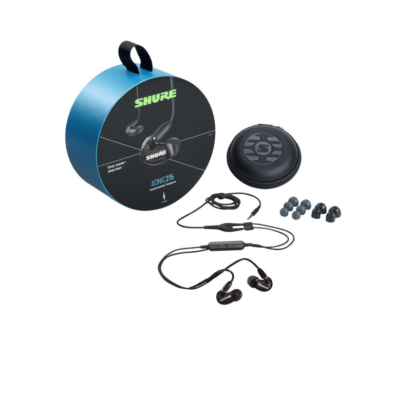 Shure Aonic 215 Wired Sound Isolating Earphones | Black