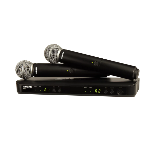 Shure Dual Channel Wireless Handheld Microphone System | BLX288 - SM58