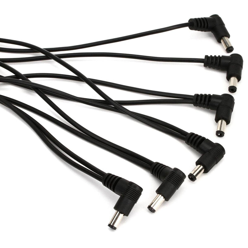 5-Output Daisy Chain Power Adapter Cable with Male Input Barrel Plug