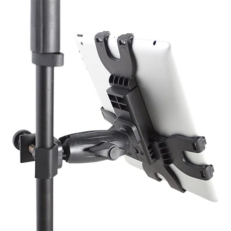 Adjustable clamping tray for iPad 2 and other tablet devices
