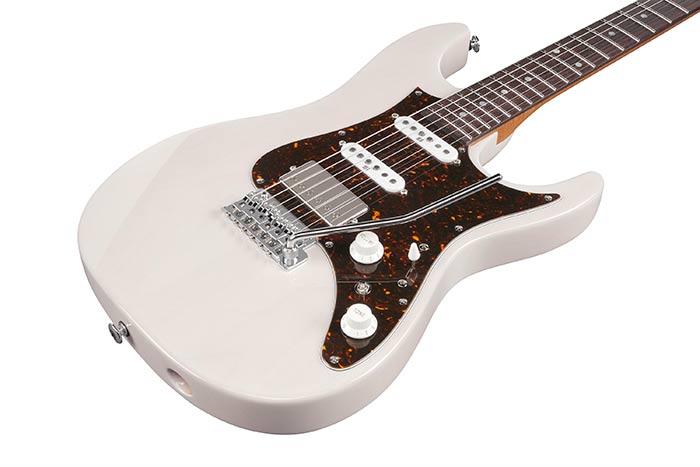 AZ-Prestige-6str-Electric-Guitar-w/Case---Antique-White-Blonde