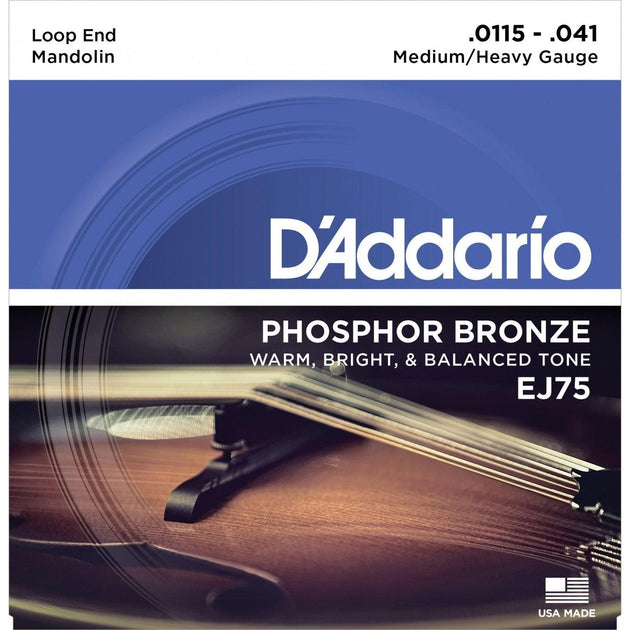 D'Addario EJ75 Medium/Heavy Mandolin Strings