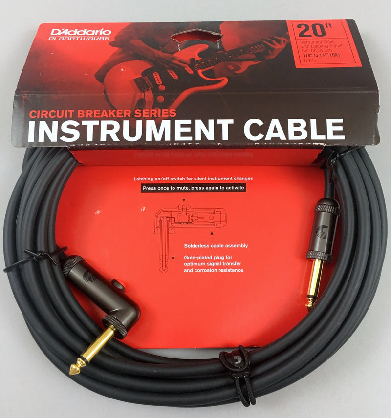 D'Addario Planet Waves Circuit Breaker 20'Instrument Cable