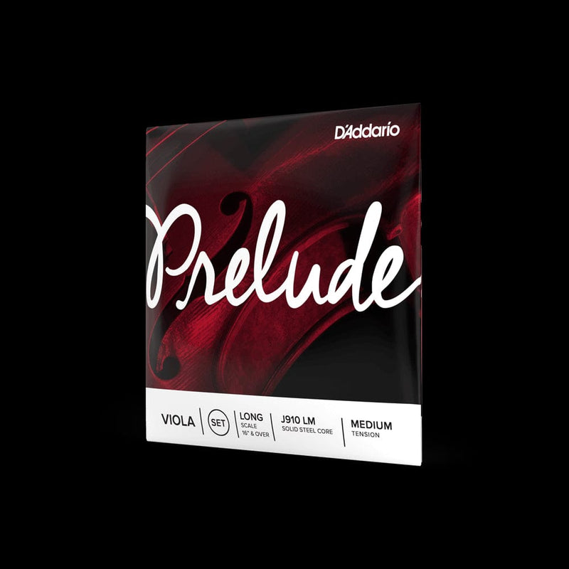 D'Addario Prelude Viola String Set, Long Scale, Medium Tension, Bulk 10-Pack | J910 LM-B10