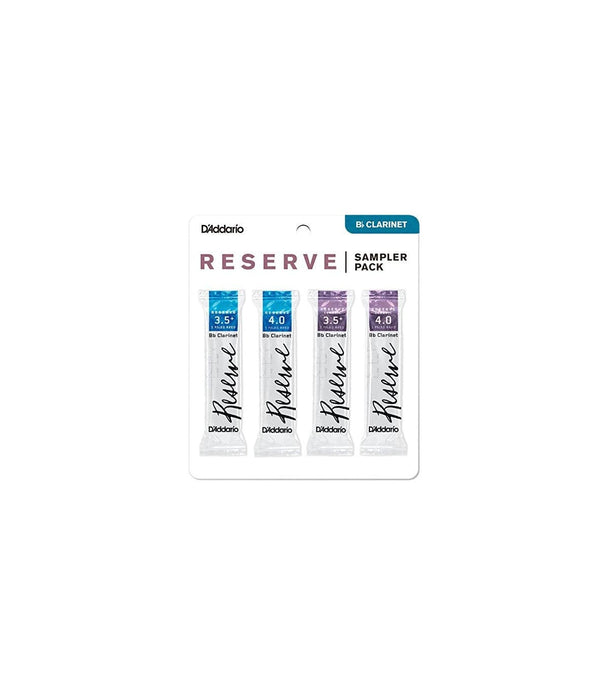 D'Addario Reserve Bb Clarinet Reed Sampler Pack, 3.5+/4.0 | DRS-C355