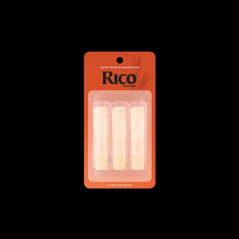 D'Addario Rico Baritone Sax Reeds, Strength 2, 3-pack | RLA0320