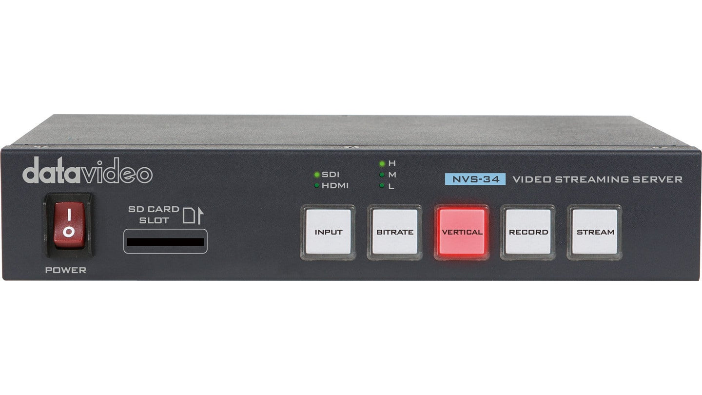 Datavideo H.264 Dual Streaming Encoder and Recorder | NVS-34
