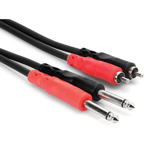 Hosa CPR-204 Phone Male to Two RCA Male Unbalanced Cable