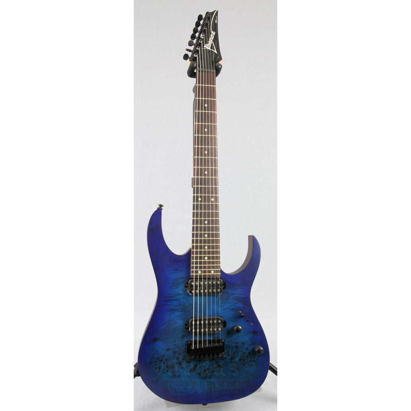 Ibanez RG7421PB 7-String RG Series Electric Guitar Sapphire Blue Flat