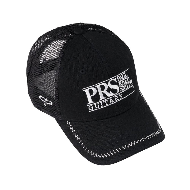 PRS Logoed Black Trucker Hat | White Logo