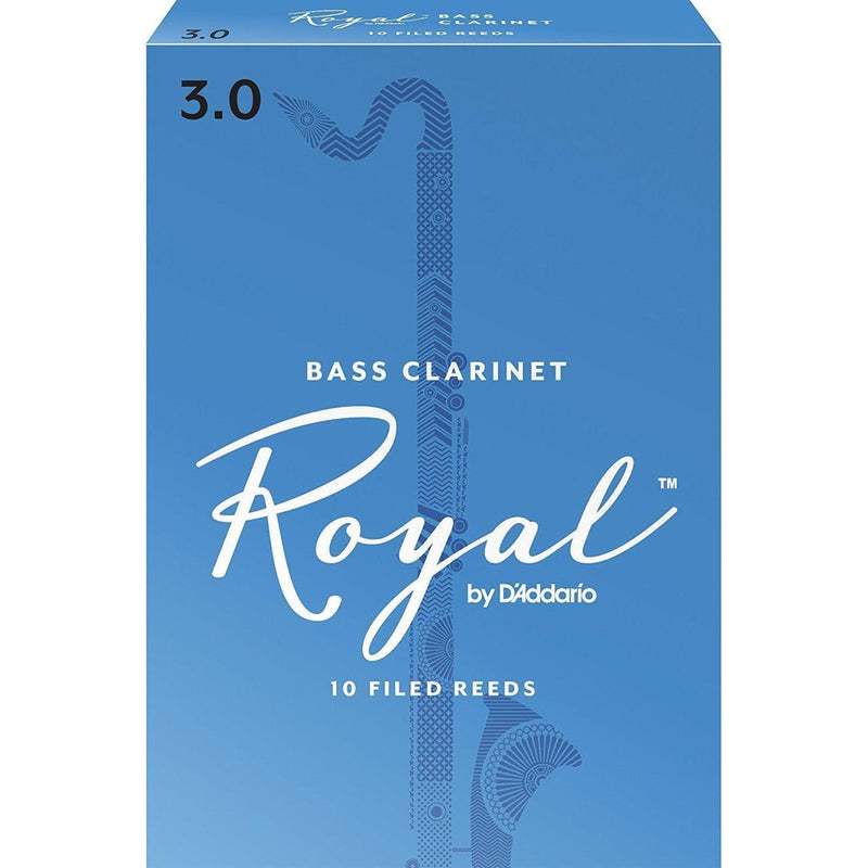 Rico Royal Bass Clarinet Reeds, Strength 3, 10 Pack