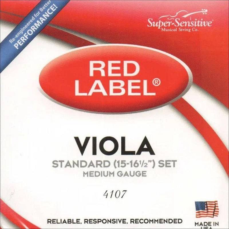 Super Sensitive Red Label Cello String Set - 1/2 Size