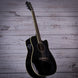TransAcoustic - Folk Guitar with cutaway, Solid Sitka Spruce Top, Mahogany Back & Sides, Die Cast Chrome Tuners, Black