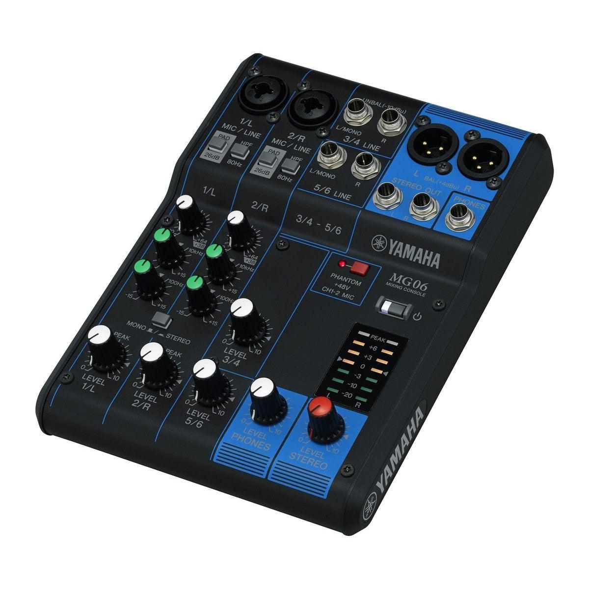 Yamaha MG06 6-Channel Pro Audio Mixer