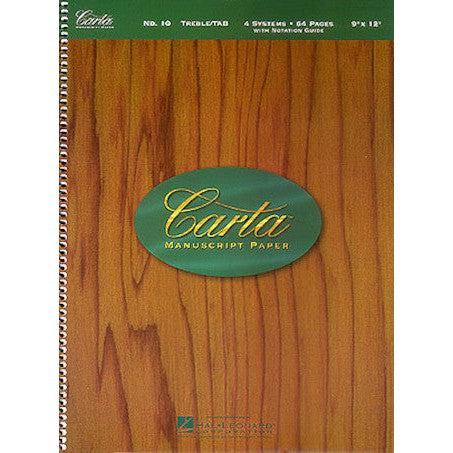 Hal Leonard Carta Manuscript Paper | No. 10 | Guitar