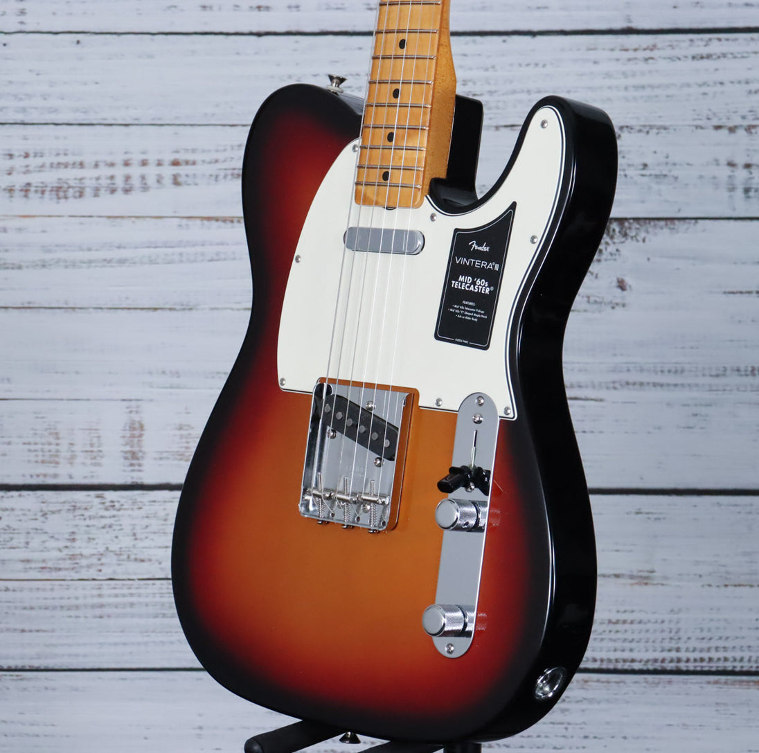 Fender Vintera III Mid '60s Telecaster | 3-Color Sunburst | Maple Fingerboard