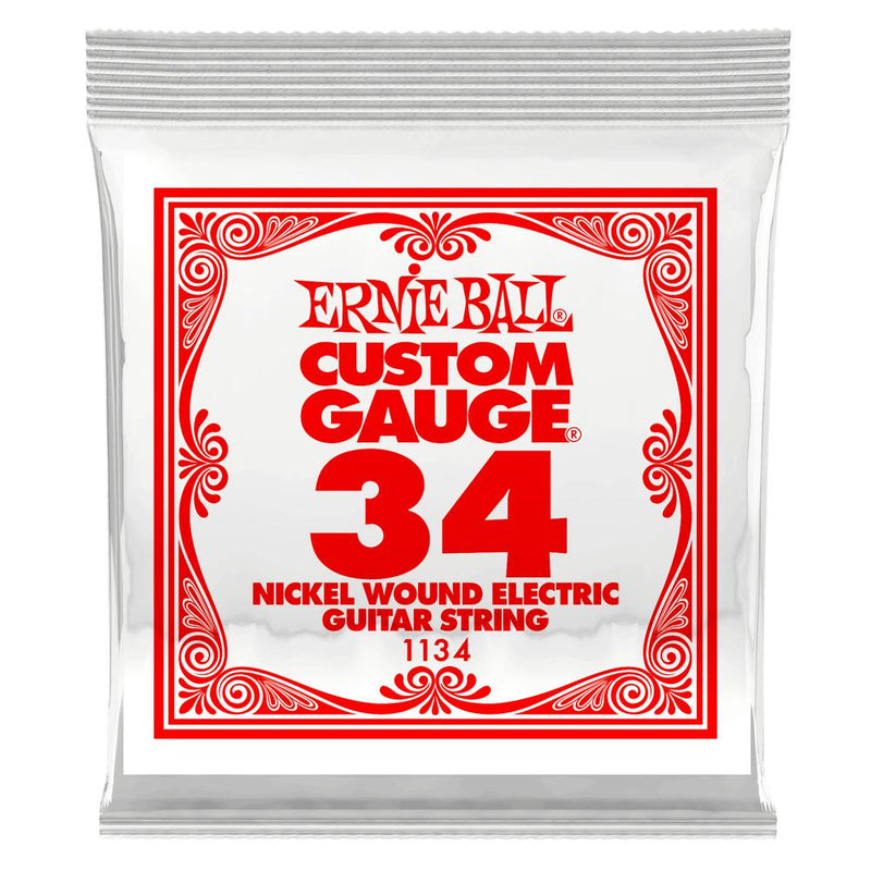 .034 Nickel Wound Electric Guitar Strings 6 pack