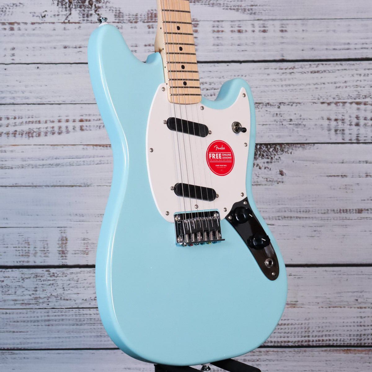 Squier Sonic Mustang | Daphne Blue | Shop Yandas Music