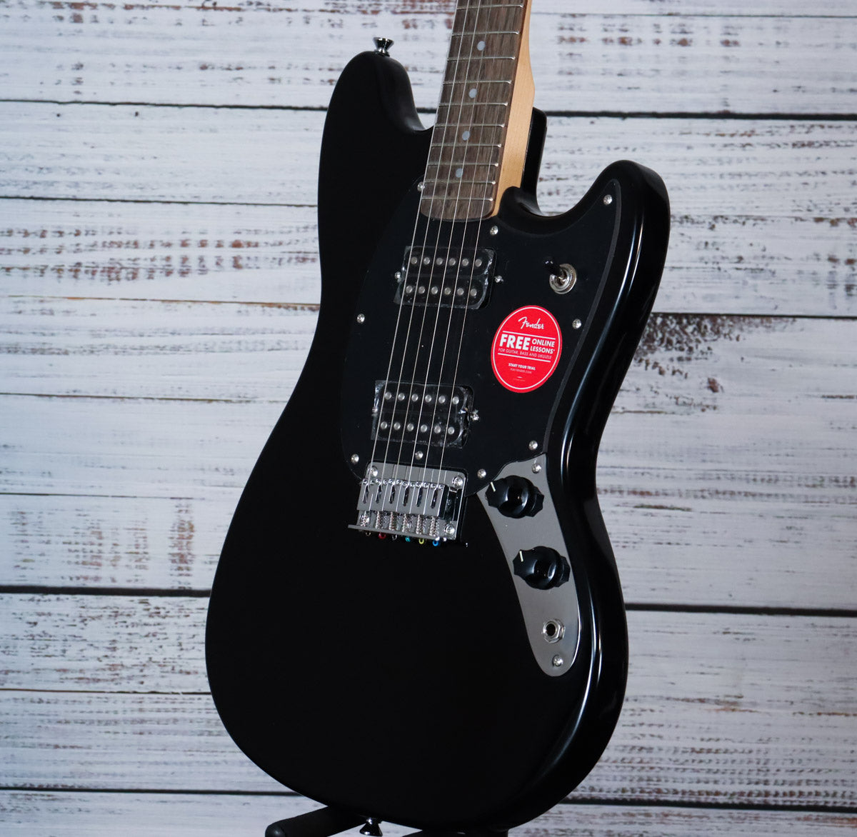 Squier Sonic Mustang HH | Black | Shop Yandas Music