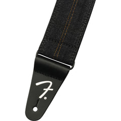 Fender X Wrangler Denim Strap | Washed Black Stitch