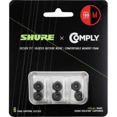 Shure Comply 100 Series Black Foam Sleeves | Medium