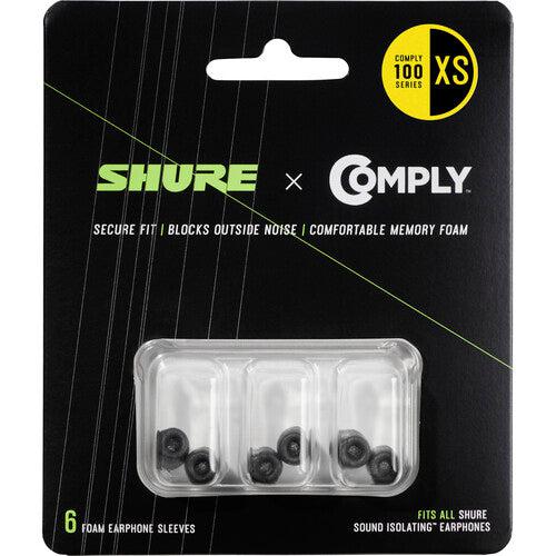 Shure Comply 100 Series Black Foam Sleeves | XSmall