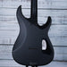 Schecter Left-Handed Damien-6 Electric Guitar | Satin Black | Maple Neck +Rosewood Fingerboard +Bat Inlays +Blackout Hardware (FREE SHIPPING)