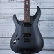 Schecter Left-Handed Damien-6 Electric Guitar | Satin Black | Maple Neck +Rosewood Fingerboard +Bat Inlays +Blackout Hardware (FREE SHIPPING)
