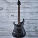 Schecter Left-Handed Damien-6 Electric Guitar | Satin Black | Maple Neck +Rosewood Fingerboard +Bat Inlays +Blackout Hardware (FREE SHIPPING)