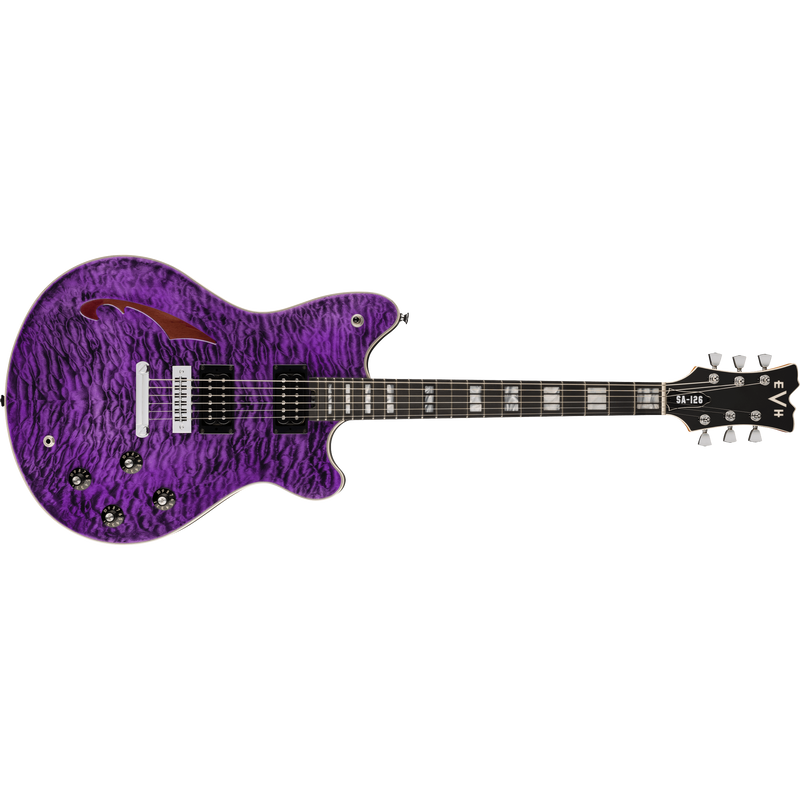 EVH SA-126 Special QM Electric Guitar |  Transparent Purple