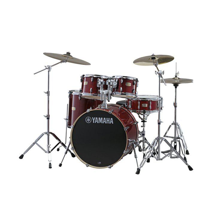 Yamaha SBP2F57CR Stage Custom Drum Set | Cranberry Red