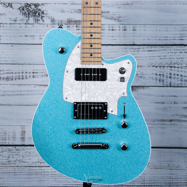 Reverend Chris Freeman Signature Guitar | Turquoise Sparkle