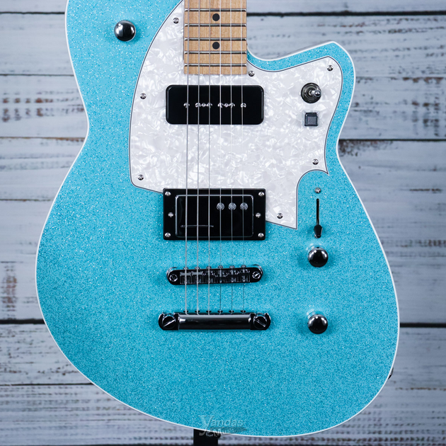 Reverend Chris Freeman Signature Guitar | Turquoise Sparkle