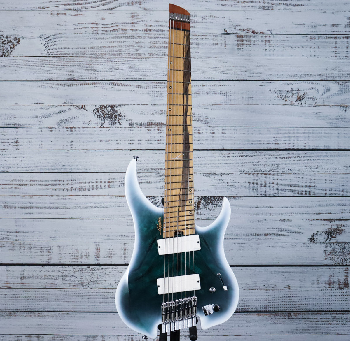 Legator Ghost G8FOD 8 String Multiscale Electric Guitar | Arctic Blue