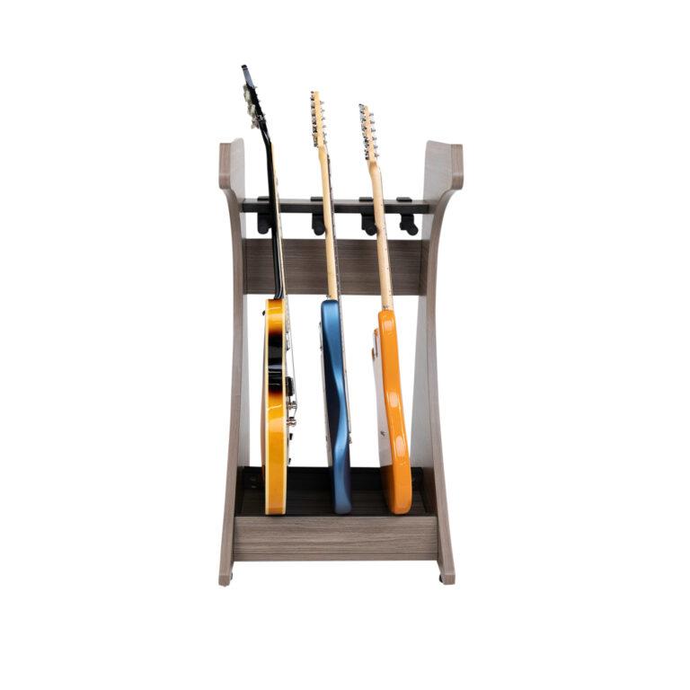 Gator Elite Three Electric/Acoustic Guitar Rack | Grey