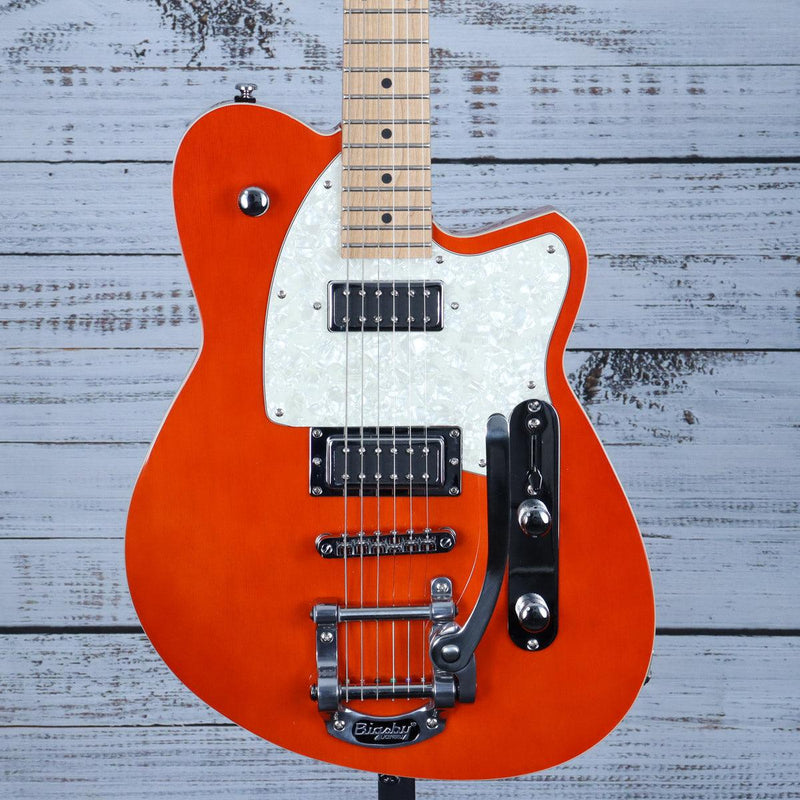 Reverend Flatroc Electric Guitar | Transparent Rock Orange