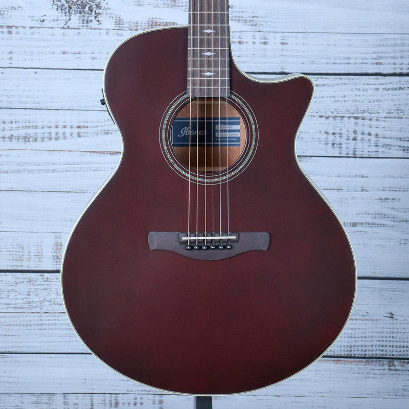 Ibanez AE100 Acoustic Guitar | Burgundy Flat