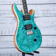 Paul Reed Smith SE Custom 24 Quilt Electric Guitar | Turquoise
