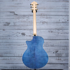 Ibanez AE390 Acoustic Guitar | Natural High Gloss Top w/Aqua Blue Back and Sides